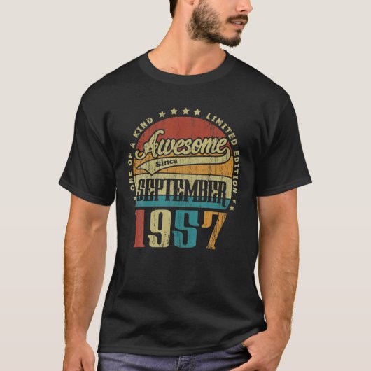 ヴィンテージ1957年9月一種素晴らし Tシャツ (正面)