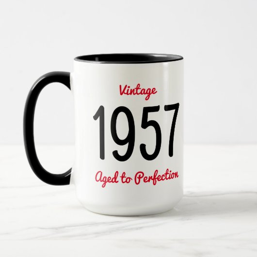 ヴィンテージ1957 60歳の誕生日パーティー マグカップ (左)