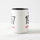 ヴィンテージ1957 60歳の誕生日パーティー マグカップ (中央)