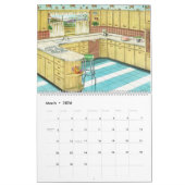 ヴィンテージ1958キッチンズクラシック- 1950年代の装飾 カレンダー (3月 2026)