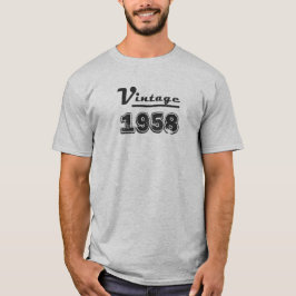 ヴィンテージ1958年 ハッピー60歳の誕生日プレゼント Tシャツ