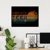 ヴィンテージ1958限定版 ポスター (ホームオフィス)