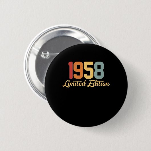 ヴィンテージ1958限定版 缶バッジ (正面&裏面)
