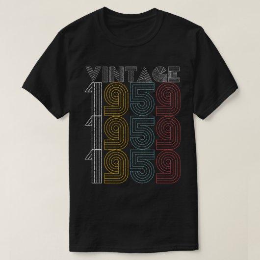 ヴィンテージ1959の60歳の誕生日プレゼント Tシャツ (デザイン正面)