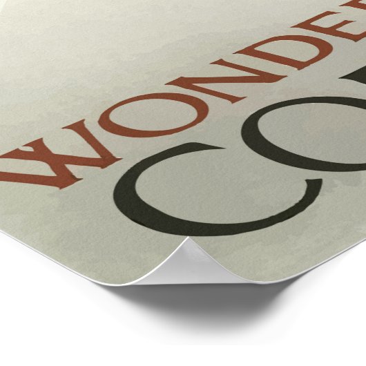 ヴィンテージ1959デンマーク旅行プロモーション ポスター (角)