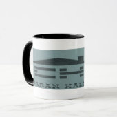 ヴィンテージ1959ミッドセンチュリーモダンマグ – 青 マグカップ (正面左)