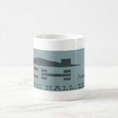 ヴィンテージ1959ミッドセンチュリーモダンマグ – 青 マグカップ (中央)