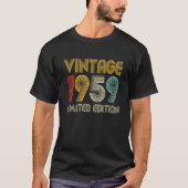 ヴィンテージ1959年63歳63誕生日 Tシャツ (正面)