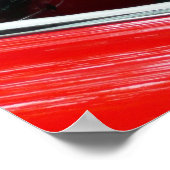 ヴィンテージ1960の車のインテリア ポスター (角)