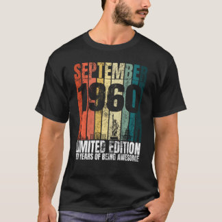 ヴィンテージ1960年9月60日60歳Bir Tシャツ