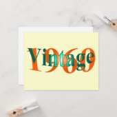 ヴィンテージ1960年 カード (正面/裏面インサイチュ)