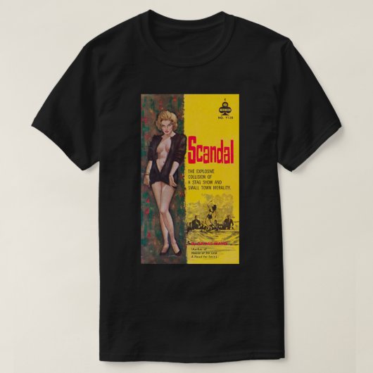 ヴィンテージ1960sソフトコアスリーブペーパーバックカバー33 tシャツ (デザイン正面)
