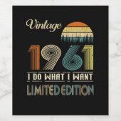 ヴィンテージ1961年11月限定版 ワインラベル (シングルラベル)