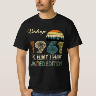 ヴィンテージ1961年11月Tシャツレトロスタイル誕生日 Tシャツ