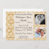 ヴィンテージ1961年50周年写真招待状 招待状 (正面/裏面)