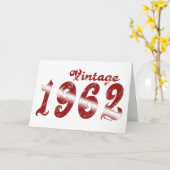 ヴィンテージ1962カード カード (黄色い花)