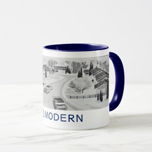ヴィンテージ1962モダニズム住宅マグカップ マグカップ (正面右)