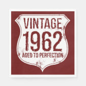 ヴィンテージ1962年完全熟成 スタンダードランチョンナプキン (正面)