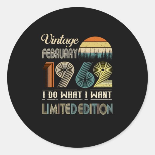 ヴィンテージ1962年2月I Do What I Want Limited ラウンドシール (正面)
