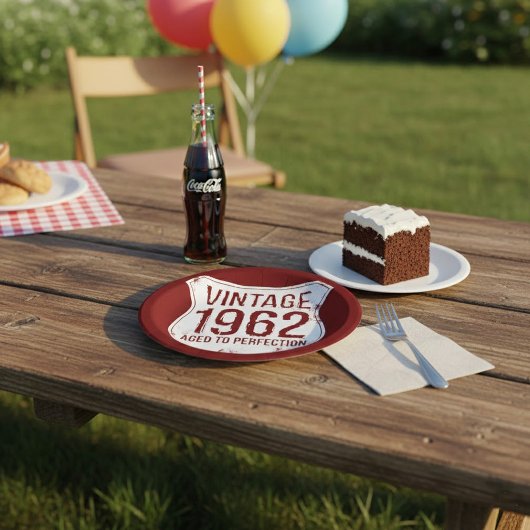 ヴィンテージ1962年、完璧にエイジング ペーパープレート