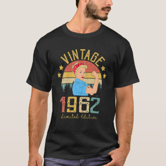 ヴィンテージ1962年、1962年、59歳の誕生日女性59人作 Tシャツ