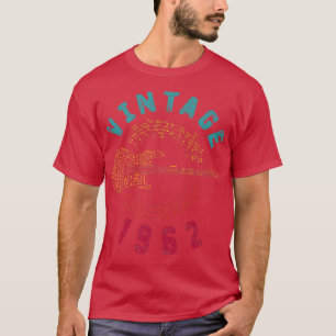 ヴィンテージ1962誕生日限定版ギター音楽 Tシャツ