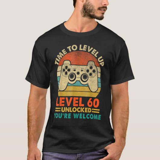 ヴィンテージ1962 おもしろい 60歳ビデオゲーマー60th B Tシャツ (正面)