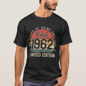 ヴィンテージ1962、62歳のすごい年、62歳の誕生日 Tシャツ (正面)