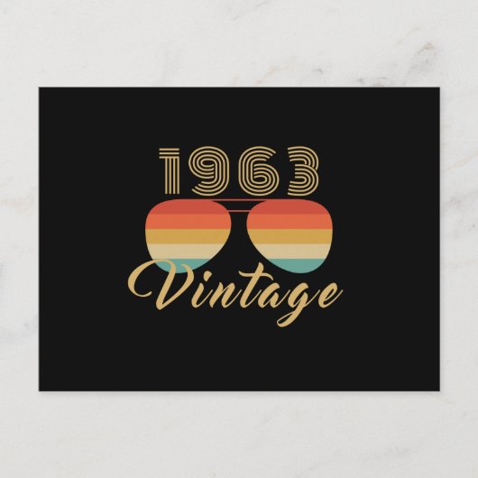 ヴィンテージ1963クールグッドビーブスサングラス ポストカード (正面)
