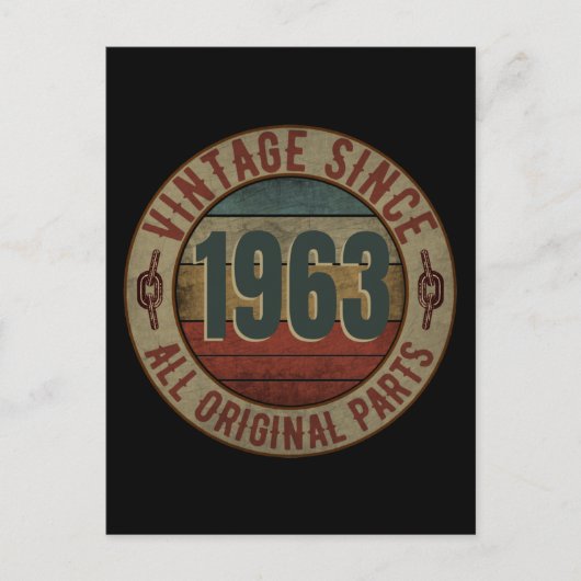 ヴィンテージ1963年以来すべてのオリジナル部品 ポストカード (正面)