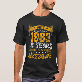ヴィンテージ1963年5月58歳素晴らしメンズウォム Tシャツ