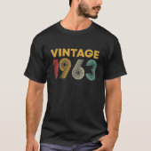 ヴィンテージ1963年59番目の誕生日ギフト59歳 Tシャツ (正面)