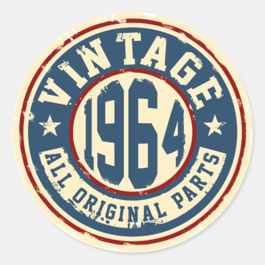 ヴィンテージ1964すべてのオリジナル部品 ラウンドシール (正面)