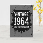 ヴィンテージ1964は完全さの挨拶状の人に老化しました カード (黄色い花)