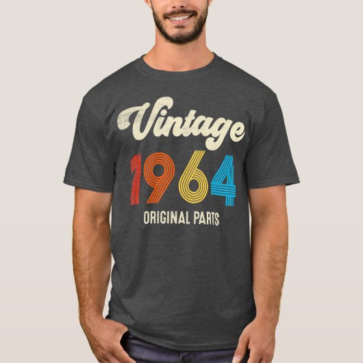 ヴィンテージ1964オリジナルパーツ57誕生日 Tシャツ (正面)