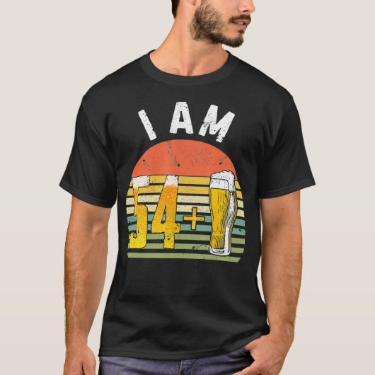ヴィンテージ1964ビールハッピー55歳 Tシャツ (正面)