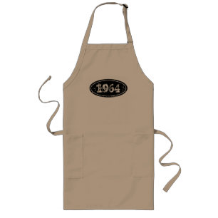 ヴィンテージ1964年ベージュBBQエプロン男性へ ロングエプロン