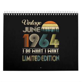 ヴィンテージ1964年6月私が欲しい限定版 カレンダー