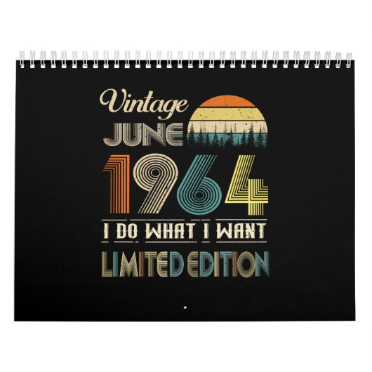 ヴィンテージ1964年6月私が欲しい限定版 カレンダー (カバー)