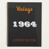 ヴィンテージ1964限定版プランナー- 62nd Gift プランナー手帳 (正面)