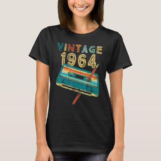 ヴィンテージ1964音楽カセット59誕生日59年 Tシャツ