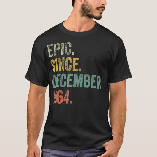 ヴィンテージ1964 57誕生日エピック196年12月以来 Tシャツ (正面)
