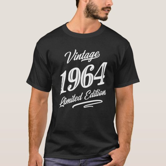 ヴィンテージ1964 58歳レトロ58番目の誕生日グラフ Tシャツ (正面)
