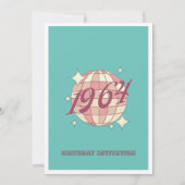 ヴィンテージ1964 60th誕生日パーティーカード招待状 招待状 (裏面)