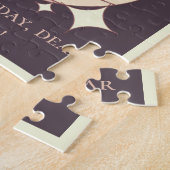 ヴィンテージ1964 60th誕生日レトロパープル ジグソーパズル (側面)