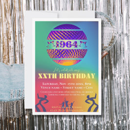 ヴィンテージ1964 61th birthday party 招待状