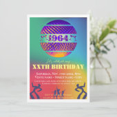 ヴィンテージ1964 61th birthday party 招待状 (スタンド正面)