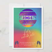 ヴィンテージ1964 61th birthday party 招待状 (裏面)