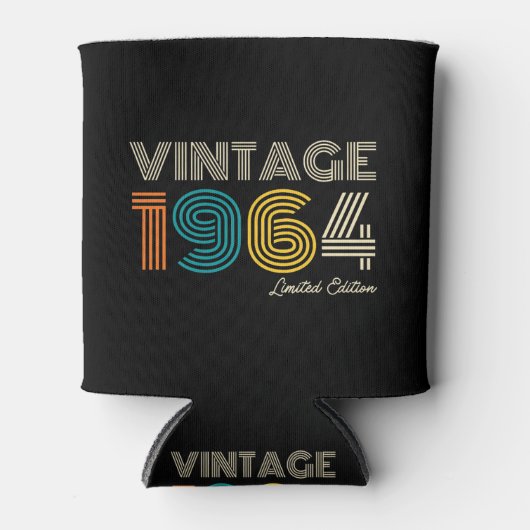 ヴィンテージ1964 Limited Edition 60誕生日 缶クーラー (正面)