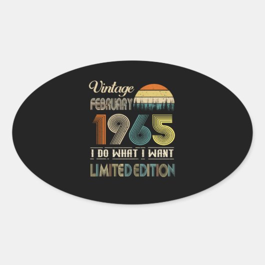 ヴィンテージ1965年2月I Do What I Want Limited 楕円形シール (正面)